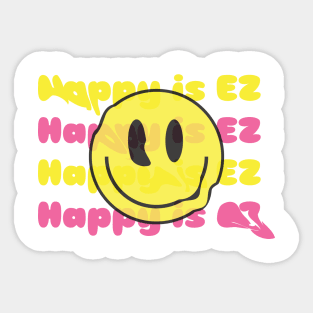 Happy is EZ Sticker